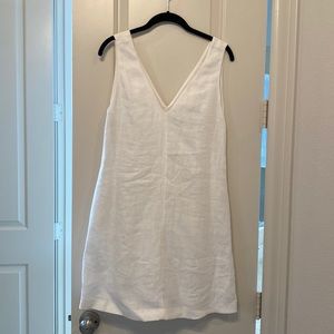Theory White Linen Dress